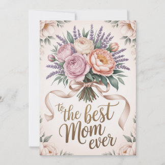 De Festividades O Melhor Cartão Floral para a Mamãe