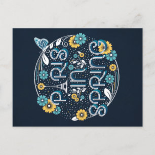 De Festividades Paris em Primavera / Cartão postal