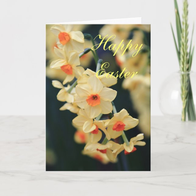 De Festividades Páscoa Cartão Daffodil (Frente)