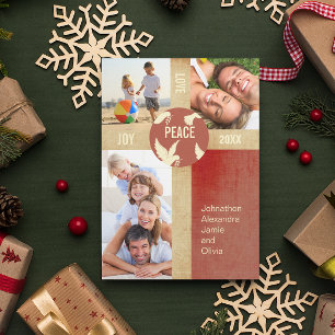 De Festividades Paz no Cartão com fotos da Família Terra