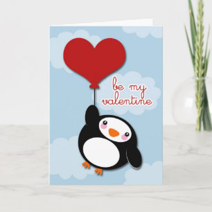De Festividades PENGUIN do namorados - cartão