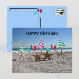 De Festividades Pós-travessia - Starfish no Cartão Postal da Praia