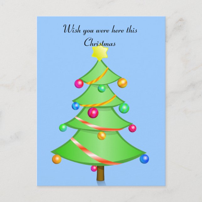 De Festividades Queria que você estivesse aqui neste cartão postal (Frente)