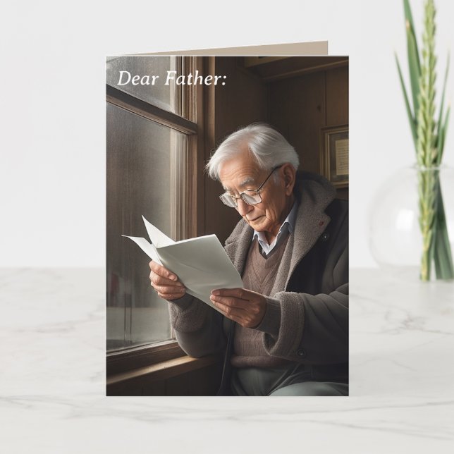 De Festividades Querido Pai:  Cartão do Dia dos Pais à Distância (Frente)