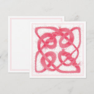De Festividades ROSE CELTIC KNOT 5,25" Cartão Quadrado Plano