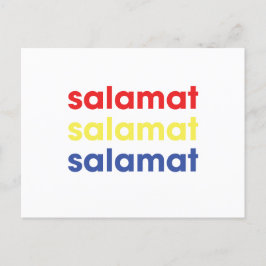 De Festividades "Salamat" Obrigado Cartão Postal