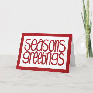De Festividades Seasons Saudações Cartão Vermelho