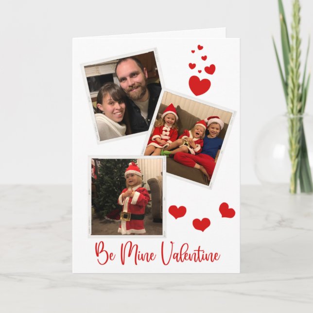 De Festividades Seja meu Cartão com fotos três (Frente)