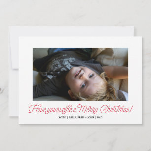 De Festividades Selfie Holiday Cartão com fotos