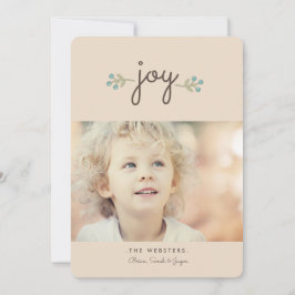 De Festividades Simplesmente Joy Holiday Cartão com fotos | Baunil