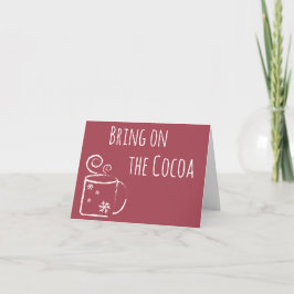 De Festividades Traga no cartão do cacau