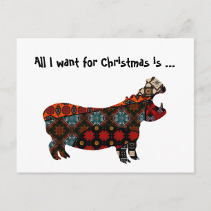 De Festividades Tudo o que Quero para o Natal Cartão Postal