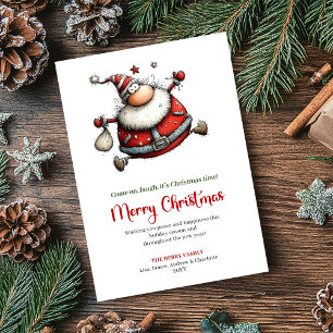 De Festividades Vamos lá, sorria, é Natal Cartão