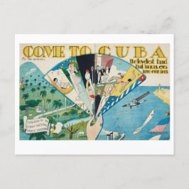 De Festividades Venham a Cuba: cartão postal do estilo vintage