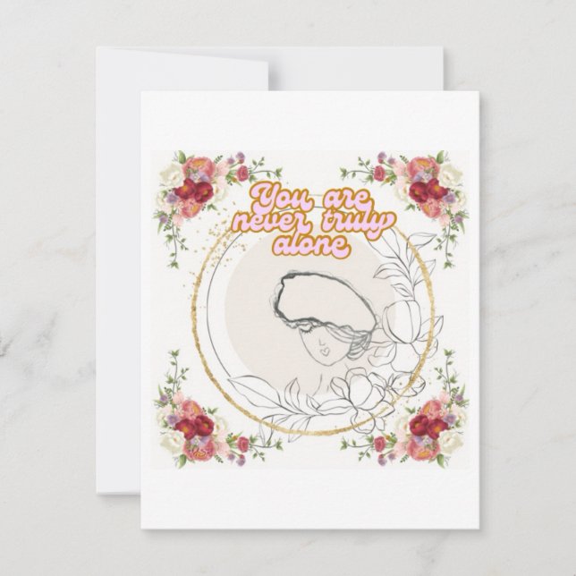 De Festividades Você Nunca É Verdadeiramente Um Cartão Simples (Frente)