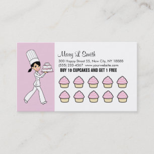 De Fidelidade A padaria/cupcake recompensa o cartão -