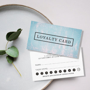De Fidelidade Cartão azul da lealdade do rosa elegante moderno
