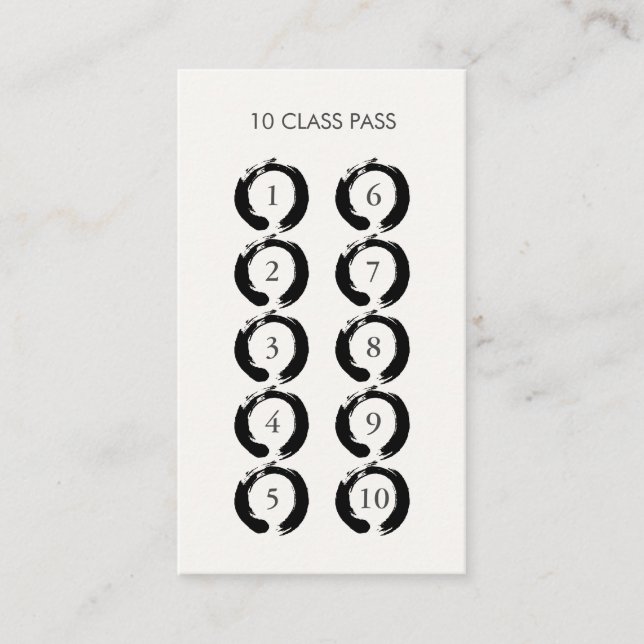 De Fidelidade Cartão da passagem da classe dos círculos 10 do (Frente)