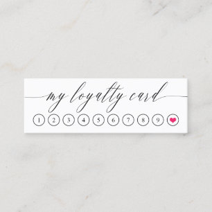 De Fidelidade Cartão delicado da lealdade do coração do rosa 