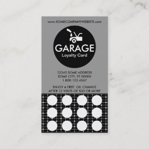 De Fidelidade Cartão do selo das grades da GARAGEM