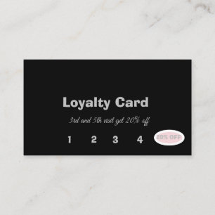 De Fidelidade Cartão elegante simples da lealdade do cliente da