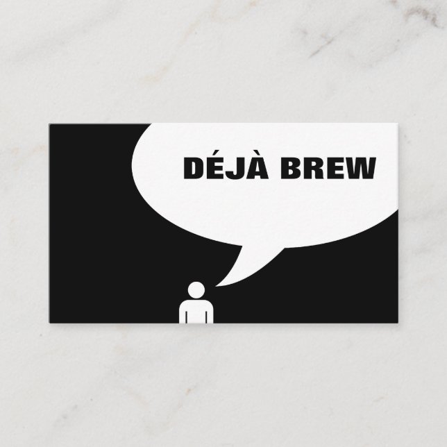 De Fidelidade cartão perfurado do café deja brew (Frente)