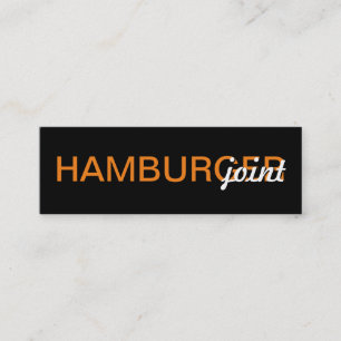 De Fidelidade cartão perfurado do hambúrguer