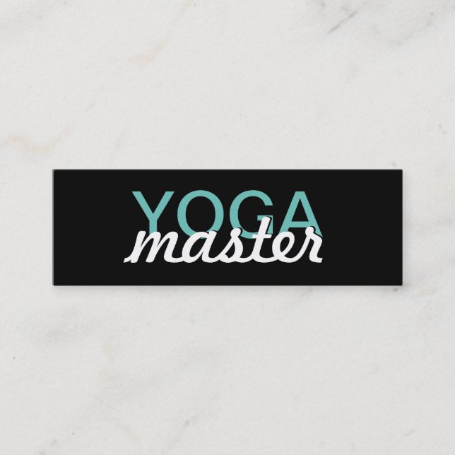 De Fidelidade cartão perfurado do yoga master (Frente)