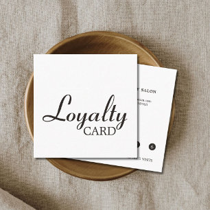 De Fidelidade Cartão preto e branco elegante da lealdade da