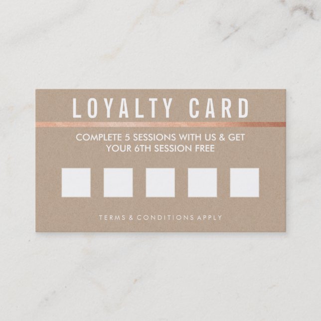 De Fidelidade LOYALTY REWARDS CARTÃO arrojado e simples (Frente)