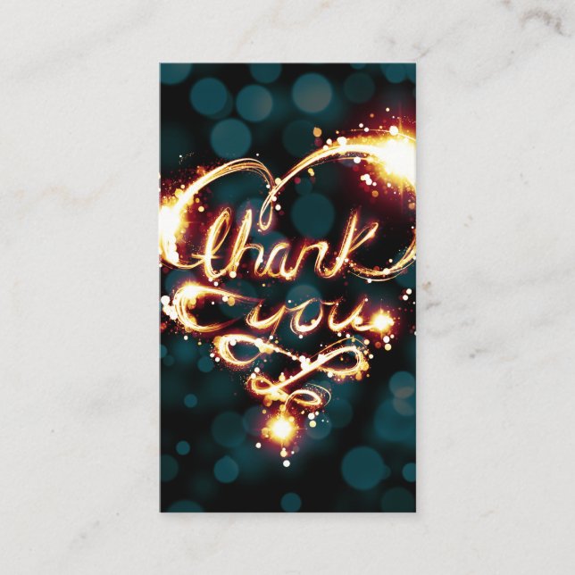 De Fidelidade obrigado cartão claro do selo (Frente)