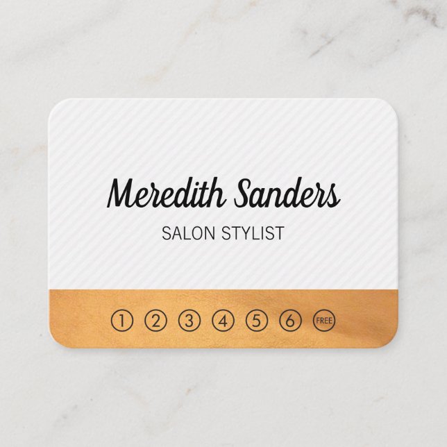 De Fidelidade Stripes e Lux Trim / cartão perfurado (Frente)