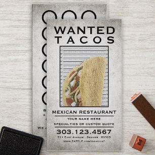 De Fidelidade tacos queriam cartão poster