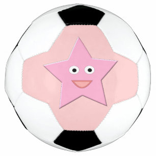 De Futebol Bola bonito rosa-estrela