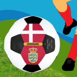 De Futebol Dinamarca Personalizada, Bandeira, Bola Fotográfic