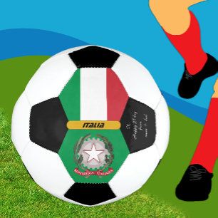 De Futebol Itália Personalizada, Bandeira, Bola Fotográfica