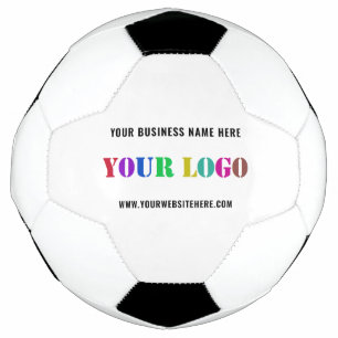 De Futebol Texto personalizado do logotipo comercial Sua bola