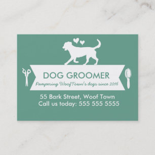 De Horário Cartão da nomeação do Groomer do cão -