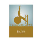 Estúdio Pilates - negócio, cartão da programação
