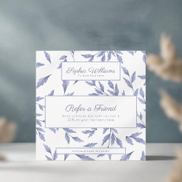 De Indicação cartão vintage floral toile blue refselvagens