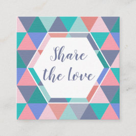 De Indicação Consulte um cartão do triângulo do cliente da