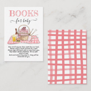 De Informações Baby Q Barbecue - Chá Rosa Livros para Cartão Bebê