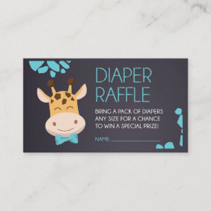 De Informações Cartão Azul Girafa Fralda Raffle