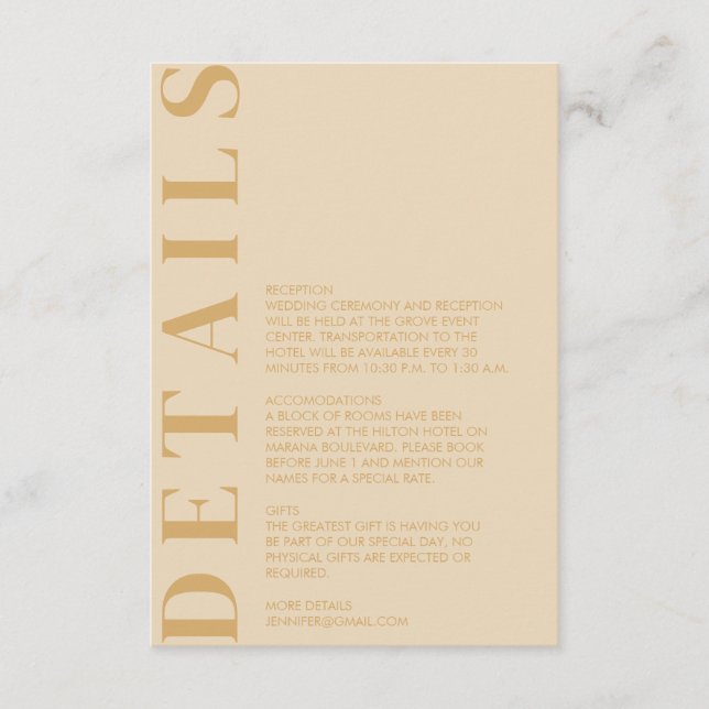 De Informações Cartão branco indiano (Frente)