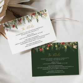 De Informações Cartão do receptáculo Detalhes do Casamento no inv