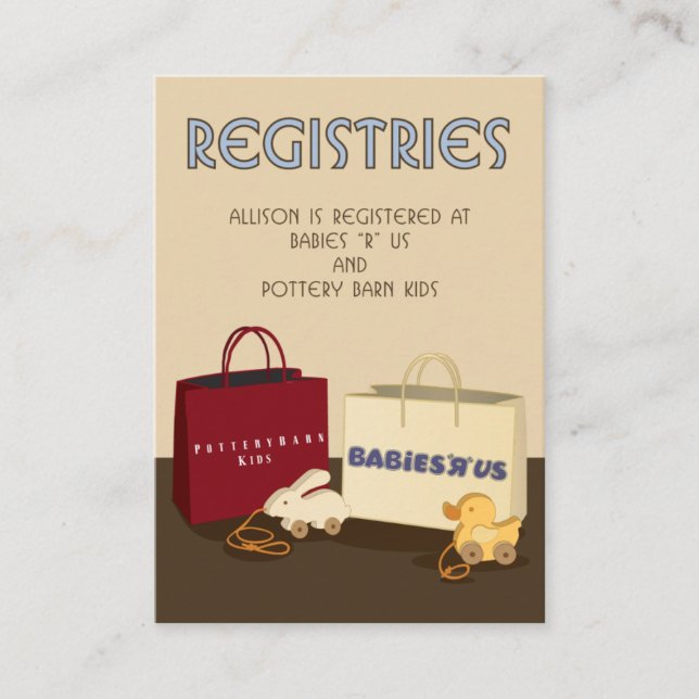 De Informações cartão do registro (Frente)