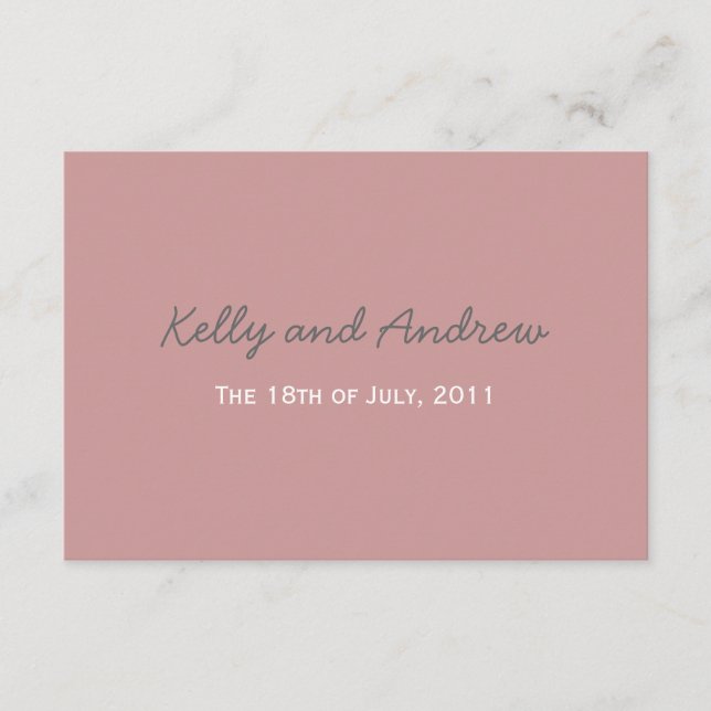 De Informações Cartão extra Wedding do cerco (Frente)