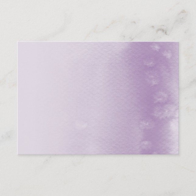 De Informações CARTÃO ILUSTRADO :: roxo aquarela sombra (Frente)