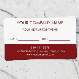 De Informações Cartão Lembrete Minimalista