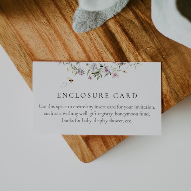 De Informações Cartão Personalizado Abelha e Lavanda (Criador carregado)